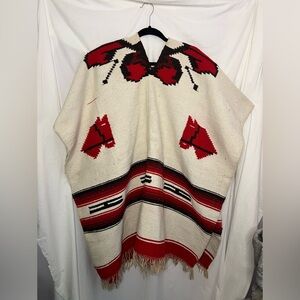 Vintage Traditional Mexican Poncho